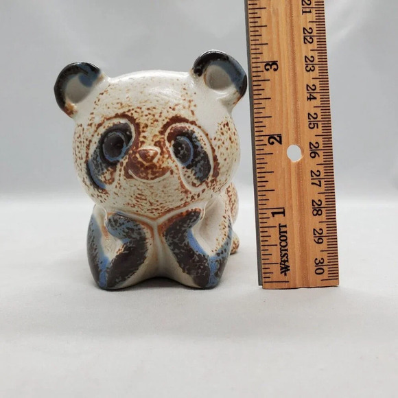 Vintage Ceramic Panda Bear Candle Holder Small Succulent Planter Rustic Cottage - Picture 8 of 15